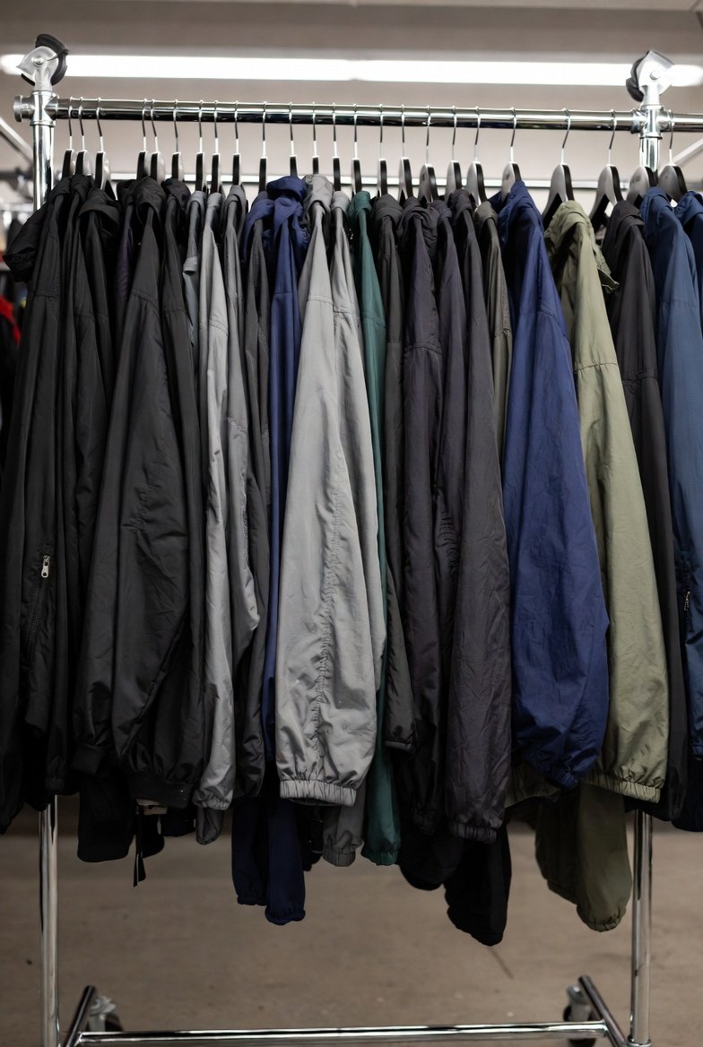 Hanging jackets and hoodies